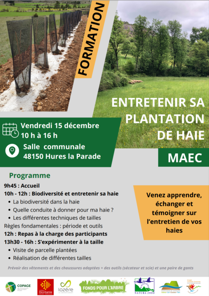 affiche_15_12 Formation Entretenir ma plantation de haies